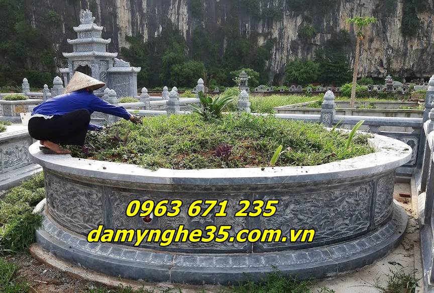 Địa chỉ thi công lắp đặt các mẫu mộ tròn đá uy tín giá rẻ tại Lào Cai