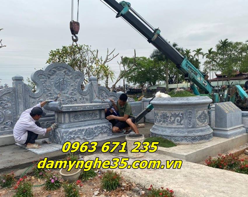 Giá các mẫu mộ tròn bằng đá dẹp bán tại Lai Châu