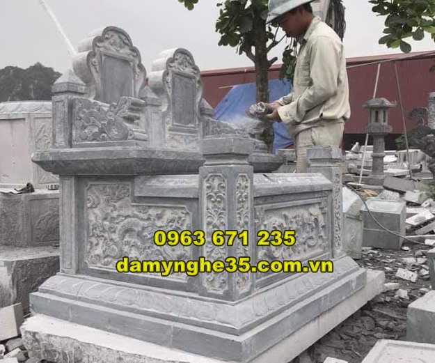 Kích thước mộ đá đôi bán tại Bắc Giang