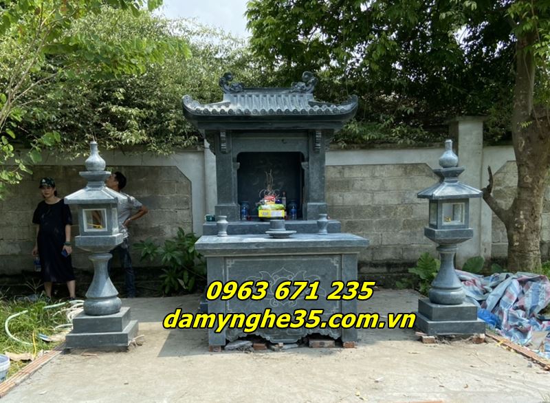 Lắp đặt miếu thờ thần linh bằng đá tại Hà Đông Hà Nội