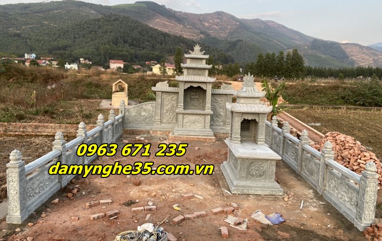 Kích thước các mẫu lăng mộ bằng đá đẹp bán tại Hà Nội
