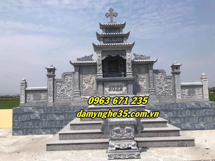 bảng giá mộ công giáo bằng đá tự nhiên tại Thái Bình