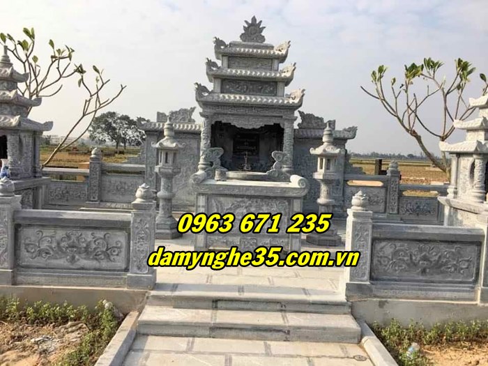 Kích thước lăng thờ đá đẹp tại Bắc Giang