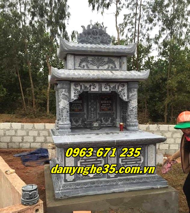 Kích thước và báo giá mộ đá đôi tại Nam Định