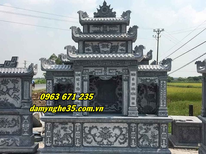 mẫu lăng thờ chung bằng đá đẹp bán tại Nam Định