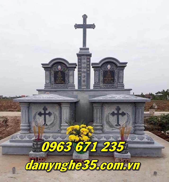Mẫu mộ công giáo bằng đá đẹp giá rẻ bán tại Vũng Tàu
