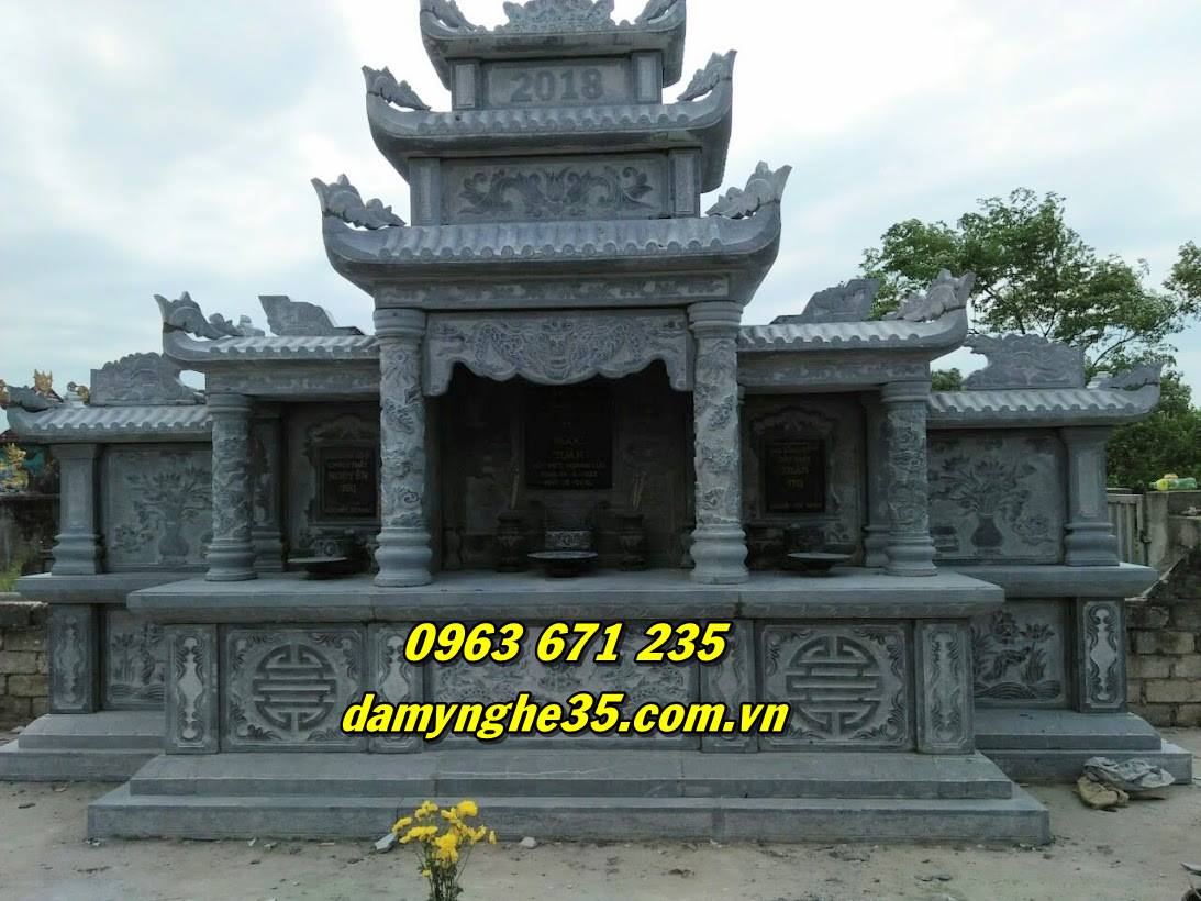 Mẫu lăng thờ bằng đá nguyên khối tự nhiên bán tại Đồng Nai